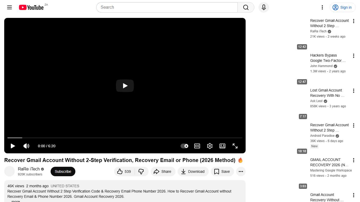 Recover Gmail Account Without 2-Step Verification, Recovery Email or Phone (2026 Method) 🔥 - YouTube